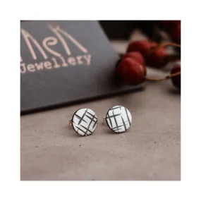 A Maze In 9mm Stud Earrings