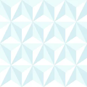 Adella Sky Blue Geometric Wallpaper from the Fable Collection