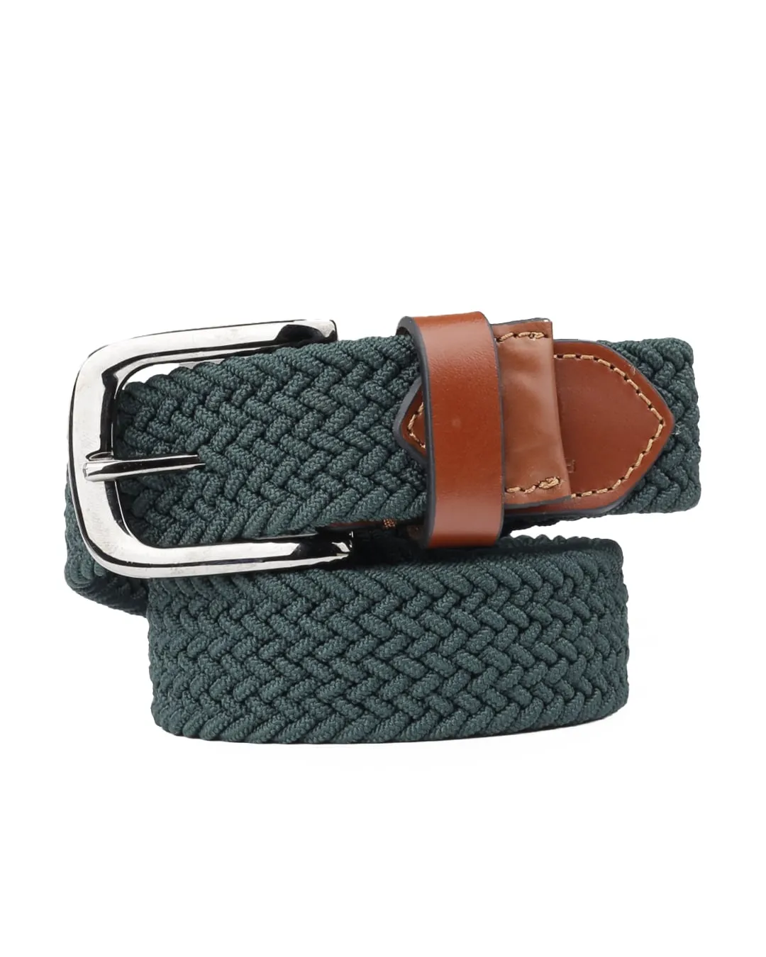 Bacca Bucci Men's Elastic Braided Golf Belt