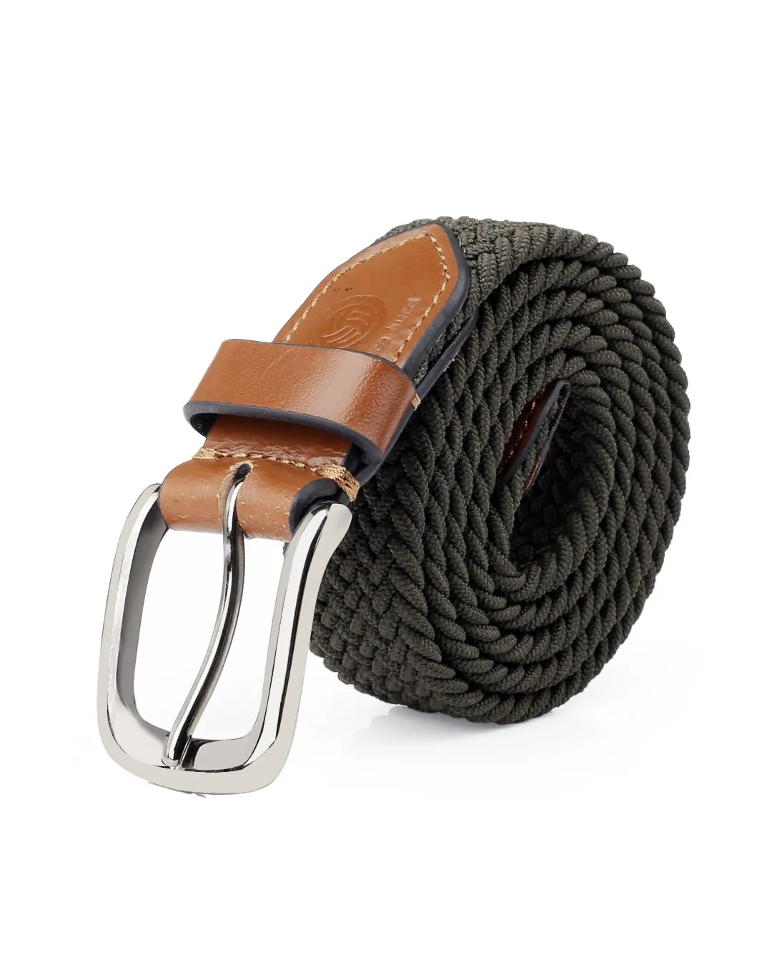 Bacca Bucci Men's Elastic Braided Golf Belt