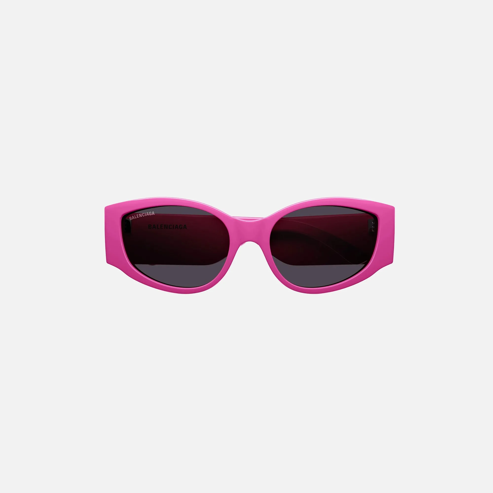 Balenciaga Acetate Max Frame - Shiny Fuchsia / Grey Lens