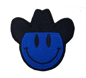 Blue Cowboy Logo Patch