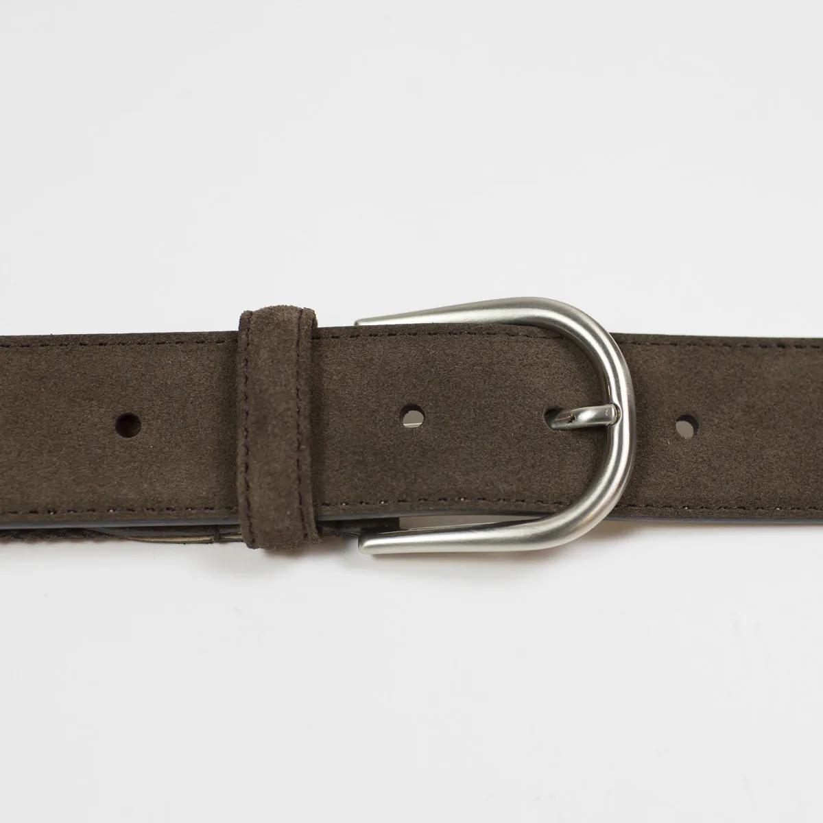 Brown Olona canvas and suede belt