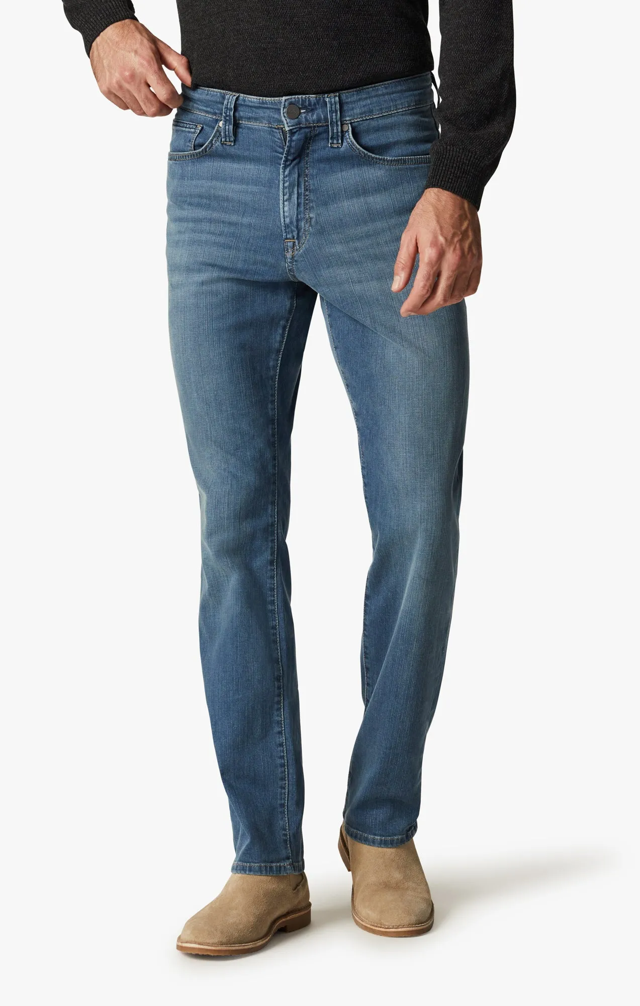 Charisma Relaxed Straight Jeans In Mid Soft