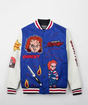 Chucky Wool Varsity Jacket - Blue