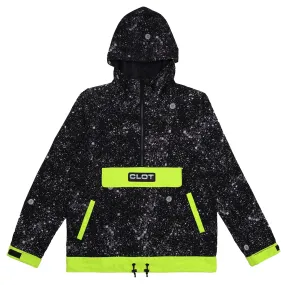 Clot Contrast Colour Anorak Black