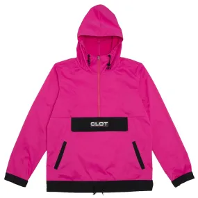 Clot Contrast Colour Anorak Pink