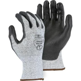 Cut Resistant Glove - KorPlex Blend, Polyurethane Palm Dip, Moderate Cut Resistance (PK 12 Pairs) - Majestic