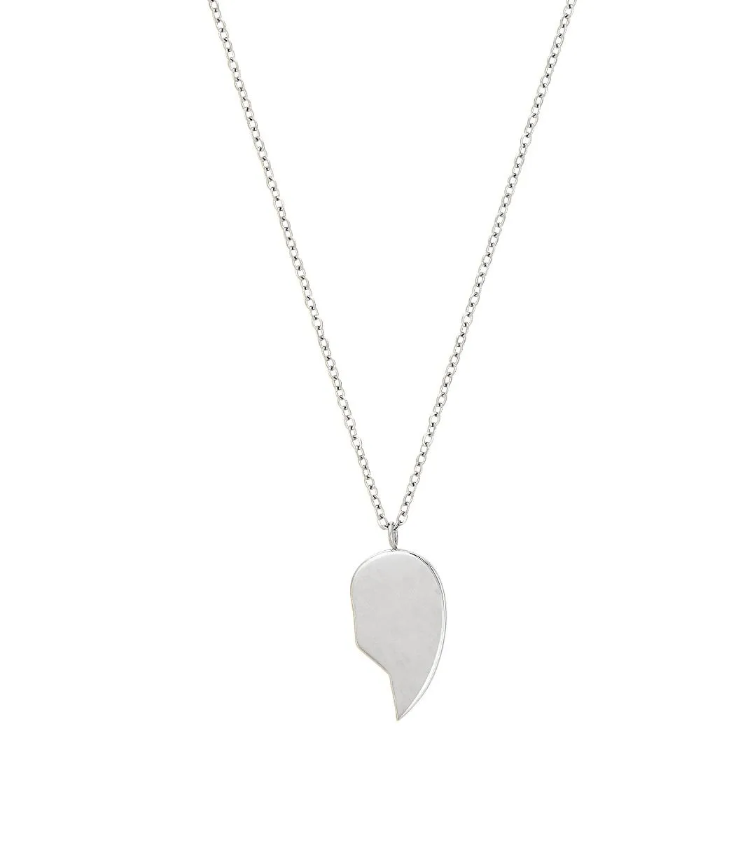 Friendship Heart Necklace Steel kids