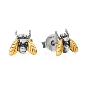 Gilded Little Fly Stud Earrings by Yasmin Everley