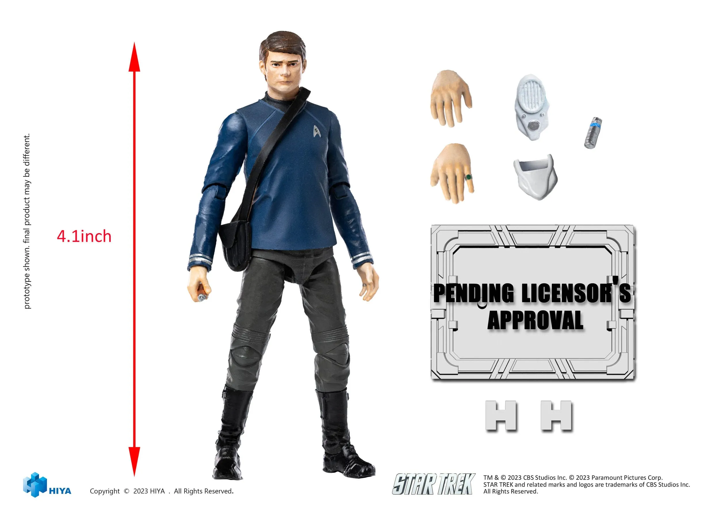 Hiya Toys Star Trek 2009 Dr. McCoy Exquisite Mini 1/18 Action Figure