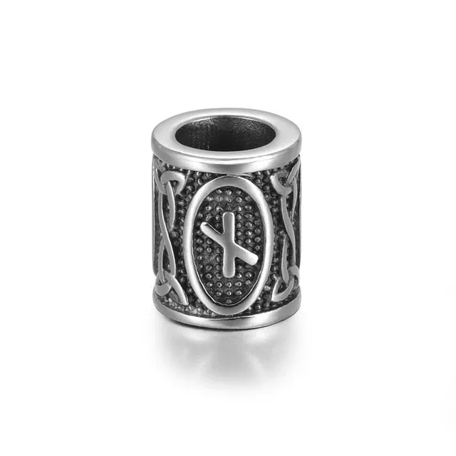 Individual Rune Beads - Stainless Steel