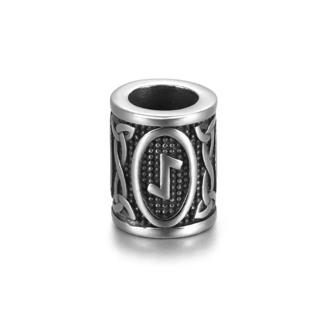 Individual Rune Beads - Stainless Steel