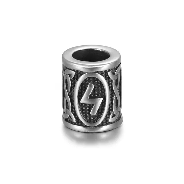 Individual Rune Beads - Stainless Steel