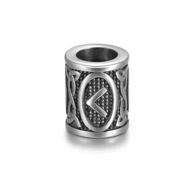 Individual Rune Beads - Stainless Steel