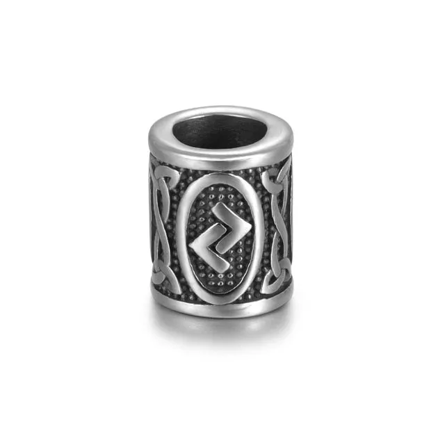 Individual Rune Beads - Stainless Steel