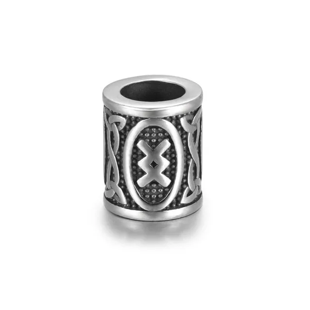 Individual Rune Beads - Stainless Steel