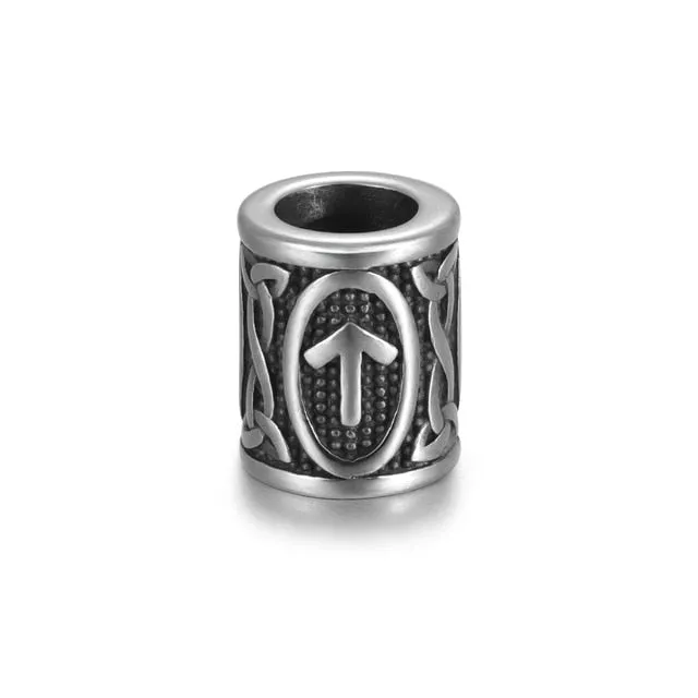 Individual Rune Beads - Stainless Steel