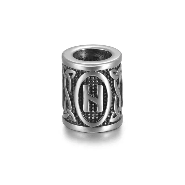 Individual Rune Beads - Stainless Steel