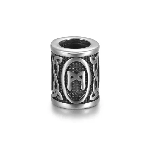 Individual Rune Beads - Stainless Steel