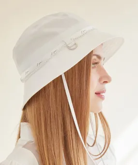 J.Jane Pearl Bucket Hat - White