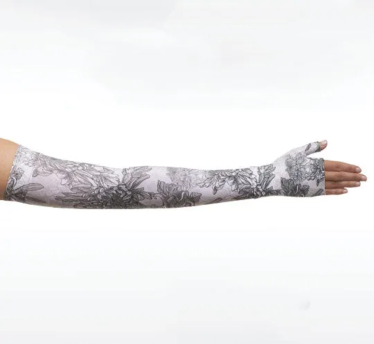 Juzo Soft Seamless Gauntlet, Floral Gray