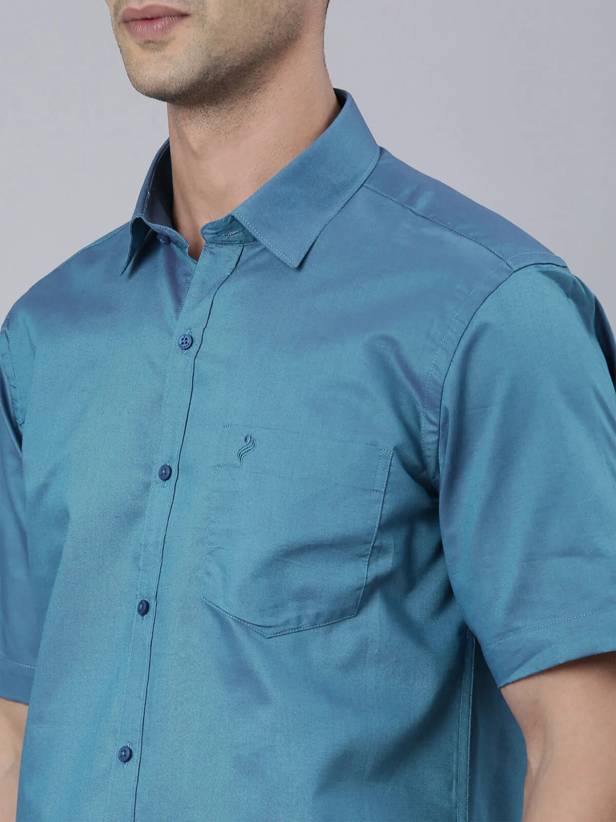 Karna Colour Shirt - Light Yale Blue