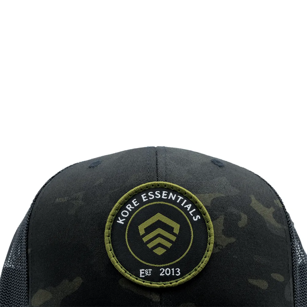 KORE EMBROIDERED PATCH HAT | MULTICAM BLACK