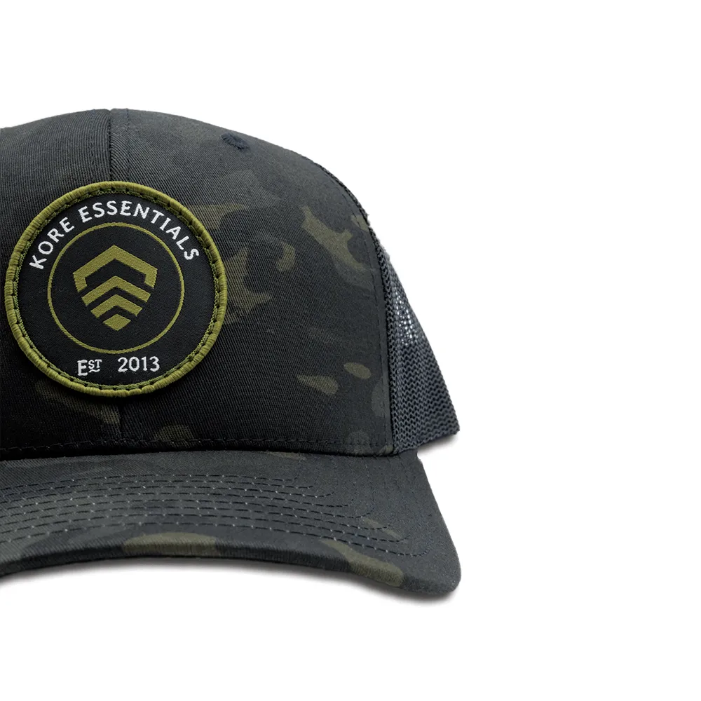 KORE EMBROIDERED PATCH HAT | MULTICAM BLACK