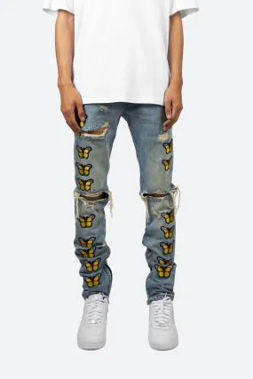 M188 Butterfly Denim - Blue