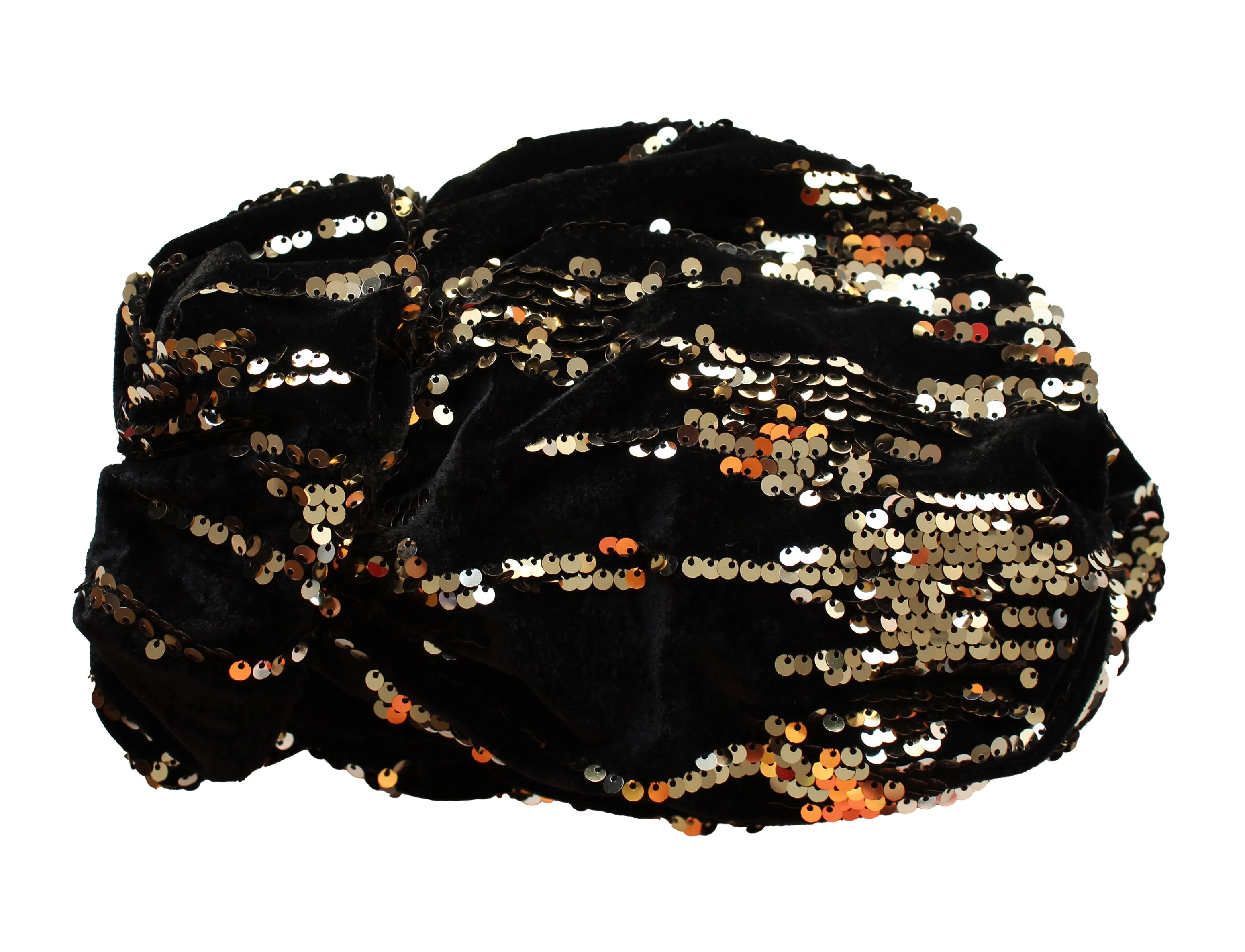 Sequin Velvet Headwear (Black)