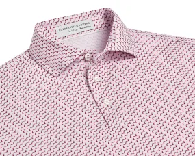 The Nessie Boys Shirt: White & Vintage Claret