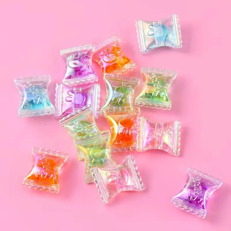 Wholesale 10PCS Acrylic Candy Straight Hole Beads