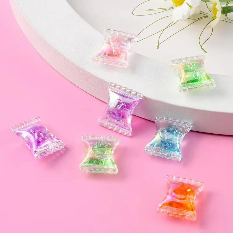 Wholesale 10PCS Acrylic Candy Straight Hole Beads